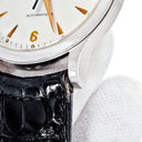 腕時計 ジャガールクルト JAEGER LECOULTRE マスター コントロール 140.6.89 自動巻き メンズ Pt950無垢 プラチナ デイト シルバー 限定