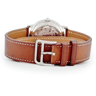 腕時計 エルメス HERMES クリッパー GMT パワーリザーブ CL5.710 自動巻き メンズ ドゥブルトゥール ホワイト アラビア デイト