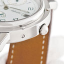 腕時計 エルメス HERMES クリッパー GMT パワーリザーブ CL5.710 自動巻き メンズ ドゥブルトゥール ホワイト アラビア デイト