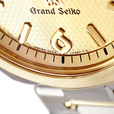 腕時計 グランドセイコー Grand Seiko 9Fクォーツ SBGX036 9F62-0A70 クオーツ メンズ K18YG×SS コンビ デイト ギョーシェ 十二角形