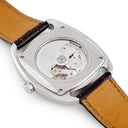 腕時計 エルメス HERMES ドレサージュ DR5.71B 自動巻き メンズ シルバー スモールセコンド シースルーバック アラビア バー