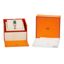 腕時計 エルメス HERMES ナンタケット PM NA2.110c クオーツ レディース 純正ダイヤ グリーン マラカイト 角型 チェーンブレス