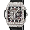 腕時計 ウブロ HUBLOT スピリット オブ ビッグバン チタニウム パヴェ 601.NX.0173.LR.1704 自動巻き メンズ 純正ダイヤ デイト
