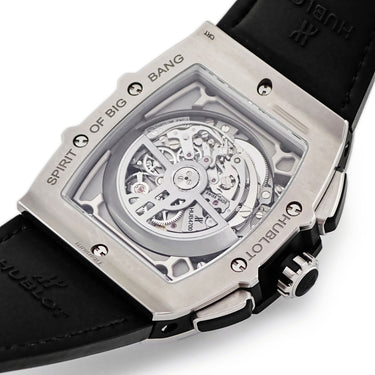 腕時計 ウブロ HUBLOT スピリット オブ ビッグバン チタニウム パヴェ 601.NX.0173.LR.1704 自動巻き メンズ 純正ダイヤ デイト