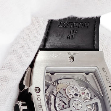 腕時計 ウブロ HUBLOT スピリット オブ ビッグバン チタニウム パヴェ 601.NX.0173.LR.1704 自動巻き メンズ 純正ダイヤ デイト