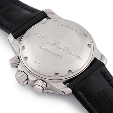 腕時計 ブランパン BLANCPAIN フィフティファゾムス フライバック クロノグラフ 5085FB-1140-52B 自動巻き メンズ ブルー ダイバーズ