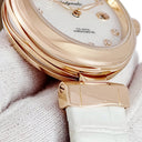 腕時計 オメガ OMEGA デ ヴィル レディマティック 425.63.34.20.55.001 自動巻き レディース K18RG無垢 純正ダイヤ 白 シェル