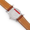 腕時計 エルメス HERMES Hウォッチ ロンド HR1.210 クオーツ レディース ホワイト 白 放射状 ラジアル アラビア
