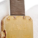 腕時計 ピアジェ PIAGET ミニ プロトコール P10691 クオーツ レディース OH済 K18PG無垢 純正ダイヤ 角型 白 バー