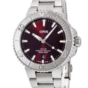 腕時計 オリス ORIS アクイス デイト レリーフ 01 733 7766 4158 自動巻き メンズ チェリー レッド 逆回転防止ベゼル
