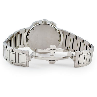 腕時計 ブルガリ BVLGARI ブルガリブルガリ クロノグラフ BB42SSCH AUTO 自動巻き メンズ シルバー デイト スモールセコンド