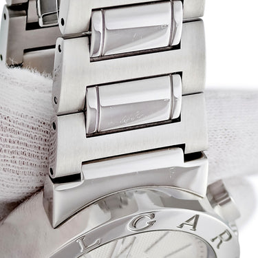 腕時計 ブルガリ BVLGARI ブルガリブルガリ クロノグラフ BB42SSCH AUTO 自動巻き メンズ シルバー デイト スモールセコンド