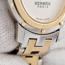 腕時計 エルメス HERMES クリッパー オーバル CO1.220 CO1.220.220/3787 クオーツ レディース シルバー ギョーシェ 楕円形