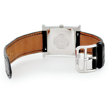 腕時計 エルメス HERMES Hウォッチ MM HH1.531 クオーツ メンズ レディース 純正ダイヤ ホワイト シェル アラビア H型 ミディアム