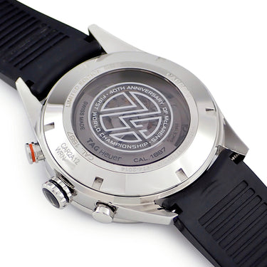 腕時計 タグホイヤー TAG Heuer カレラ 1887 クロノグラフ マクラーレン 40周年記念 CAR2A12.FT6033 自動巻き メンズ ホワイト 限定