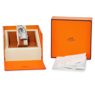腕時計 エルメス HERMES ケリーウォッチ KE1.210 クオーツ レディース シルバー カデナ型 錠前 南京錠 ブレスレット