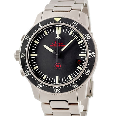 腕時計 ジン SINN クロノグラフ ミッションタイマー 503.EZM-1 自動巻き メンズ ブラック 9時位置リューズ デイト 回転ベゼル