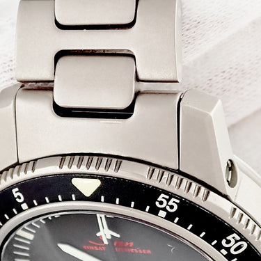 腕時計 ジン SINN クロノグラフ ミッションタイマー 503.EZM-1 自動巻き メンズ ブラック 9時位置リューズ デイト 回転ベゼル