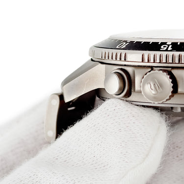 腕時計 ジン SINN クロノグラフ ミッションタイマー 503.EZM-1 自動巻き メンズ ブラック 9時位置リューズ デイト 回転ベゼル