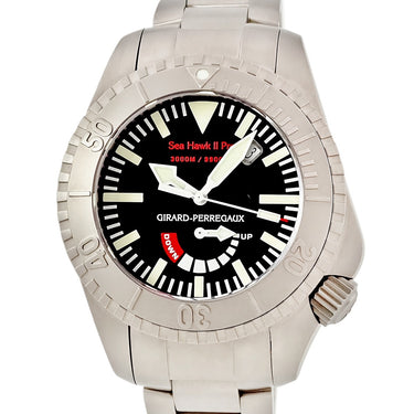 腕時計 ジラールペルゴ GIRARD PERREGAUX シーホーク2 プロ3000 49940-21-631-21A 自動巻き メンズ デイト パワーリザーブインジケーター