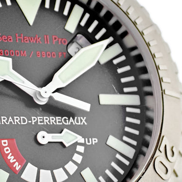 腕時計 ジラールペルゴ GIRARD PERREGAUX シーホーク2 プロ3000 49940-21-631-21A 自動巻き メンズ デイト パワーリザーブインジケーター