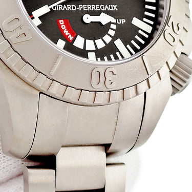 腕時計 ジラールペルゴ GIRARD PERREGAUX シーホーク2 プロ3000 49940-21-631-21A 自動巻き メンズ デイト パワーリザーブインジケーター