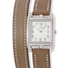 腕時計 エルメス HERMES ケープコッド PM CC1.210a 040246WW00 クオーツ レディース ドゥブルトゥール シルバー スクエア