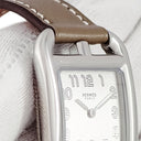腕時計 エルメス HERMES ケープコッド PM CC1.210a 040246WW00 クオーツ レディース ドゥブルトゥール シルバー スクエア