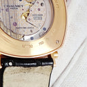 腕時計 ショーメ CHAUMET ダンディ パワーリザーブインジケーター W11884-25B 手巻き メンズ K18PG無垢 ブラック デイト 限定