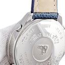 腕時計 ジェイコブ JACOB&CO 5タイムゾーン 47mm ワールドマップ JC-124D クオーツ メンズ 純正ダイヤ パヴェ シェル 青 GMT デイト