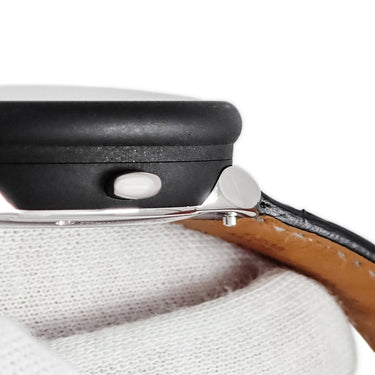 腕時計 エルメス HERMES アルソー ル タン ヴォヤジャー AR10.741.330 自動巻き メンズ Pt950×チタン プラチナ コンビ 黒 GMT