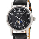 腕時計 クロノスイス CHRONOSWISS カイロス ルナ CH9323 自動巻き メンズ 黒 ギョーシェ トリプルカレンダー アラビア コインエッジ