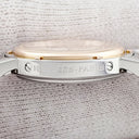 腕時計 エルメス HERMES クリッパー ナクレ CL4.221 クオーツ レディース ホワイト シェル アラビア デイト