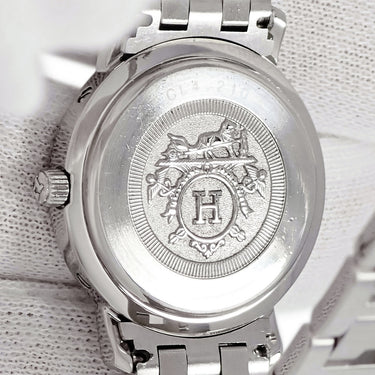 腕時計 エルメス HERMES クリッパー CL4.210 クオーツ レディース ピンクゴールドカラー サンレイ アラビア デイト