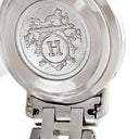 腕時計 エルメス HERMES クリッパー CL4.220 クオーツ レディース ベージュ クリーム デイト アラビア Hマークブレス
