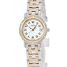 腕時計 エルメス HERMES クリッパー CL4.220 CL4.220.130/3752 クオーツ レディース ホワイト デイト アラビア Hマークブレス