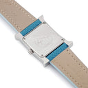 腕時計 エルメス HERMES Hウォッチ PM HH1.210 クオーツ レディース ブルー 青 アラビア スクエア H型
