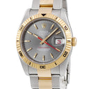 腕時計 ロレックス ROLEX デイトジャスト 36 ターノグラフ 116263 自動巻き メンズ F番 K18YG×SS コンビ バー 回転ベゼル 赤針