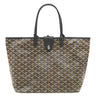 ゴヤール GOYARD サンルイPM ブラック PVCコーティングキャンバス ゴヤールディンキャンバス シュヴロッシュカーフスキン トートバッグ シルバー金具 バッグクリップ付き リバーシブル 新品 未使用