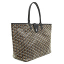 ゴヤール GOYARD サンルイPM ブラック PVCコーティングキャンバス ゴヤールディンキャンバス シュヴロッシュカーフスキン トートバッグ シルバー金具 バッグクリップ付き リバーシブル 新品 未使用
