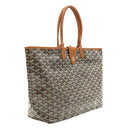 ゴヤール GOYARD サンルイPM ブラック×タン PVCコーティングキャンバス ゴヤールディンキャンバス シュヴロッシュカーフスキン トートバッグ シルバー金具 バッグクリップ付き リバーシブル