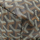 ゴヤール GOYARD サンルイPM ブラック×タン PVCコーティングキャンバス ゴヤールディンキャンバス シュヴロッシュカーフスキン トートバッグ シルバー金具 バッグクリップ付き リバーシブル