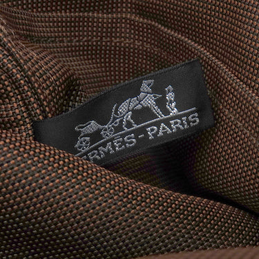エルメス HERMES エールライン アド PM ショコラ キャンバス リュック・デイパック シルバー金具 鍵・カデナ欠品