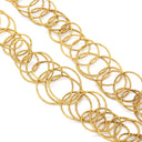 ブチェラッティ BUCCELLATI ハンドツイステッドスレッド ハワイ イエローゴールド K18YG ネックレス 18K 750 YG サークル 立体デザイン 和光刻印 GIANMARIA