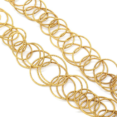 ブチェラッティ BUCCELLATI ハンドツイステッドスレッド ハワイ イエローゴールド K18YG ネックレス 18K 750 YG サークル 立体デザイン 和光刻印 GIANMARIA