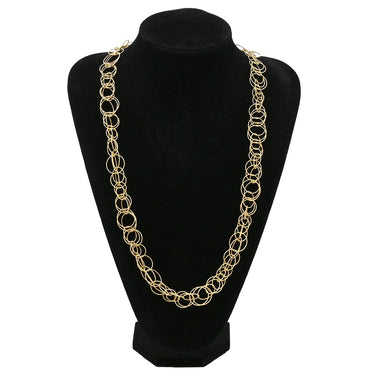 ブチェラッティ BUCCELLATI ハンドツイステッドスレッド ハワイ イエローゴールド K18YG ネックレス 18K 750 YG サークル 立体デザイン 和光刻印 GIANMARIA