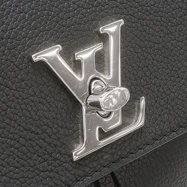ルイヴィトン LOUIS VUITTON ロックミー バックパック M41815 ブラック レザー トリヨンレザー リュック・デイパック シルバー金具 黒 リュック LVロゴ