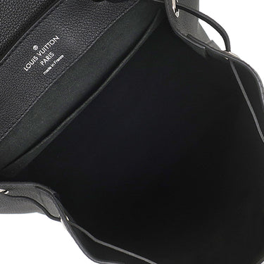 ルイヴィトン LOUIS VUITTON ロックミー バックパック M41815 ブラック レザー トリヨンレザー リュック・デイパック シルバー金具 黒 リュック LVロゴ