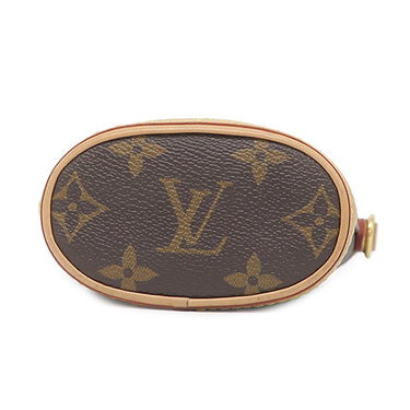 ルイヴィトン LOUIS VUITTON フォールド ミー ポーチ M80874 モノグラム モノグラムキャンバス ショルダーバッグ ゴールド金具 茶 ポシェット LVロゴ