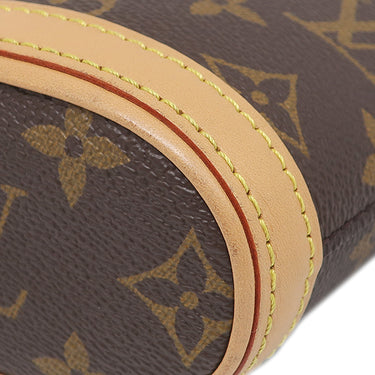 ルイヴィトン LOUIS VUITTON フォールド ミー ポーチ M80874 モノグラム モノグラムキャンバス ショルダーバッグ ゴールド金具 茶 ポシェット LVロゴ